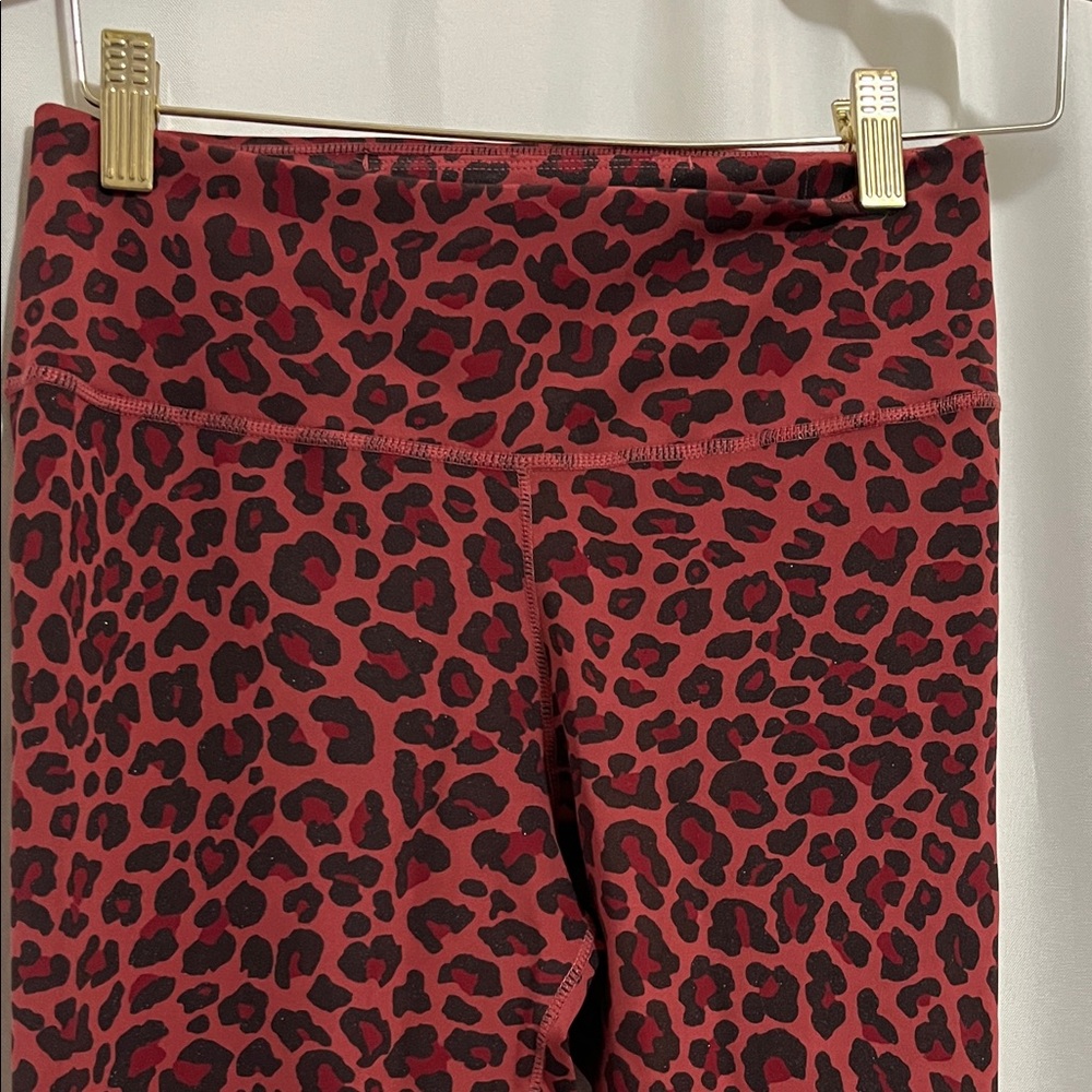 Red Leopard Print Leggings